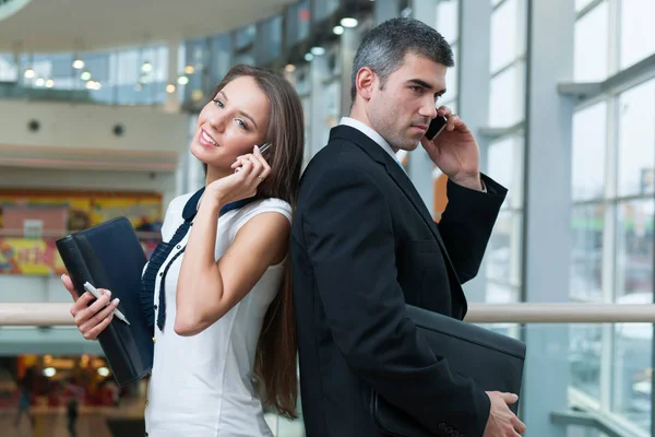 Male and female businesspeople — Stock Photo, Image