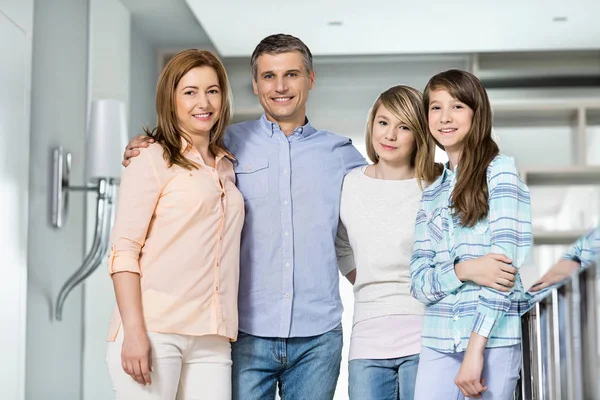 Happy parents with daughters — Stock Photo, Image