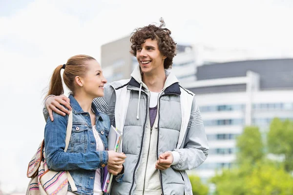 Happy young college students — Stock Photo, Image
