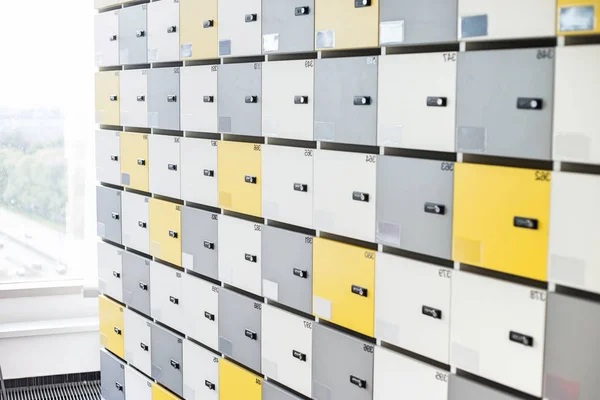 Closed lockers background — Stock Photo, Image