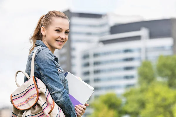 Happy young female student — Stock Photo, Image