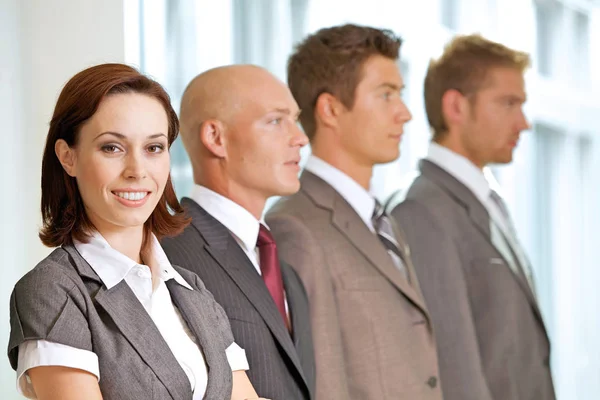Caucasian business people in office — Stock Photo, Image