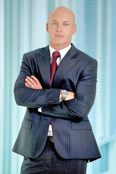 Caucasian businessman in office — Stock Photo, Image