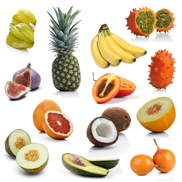 Mistura de frutas exóticas — Fotografia de Stock