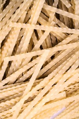 Lezzetli pişmemiş makarna