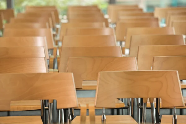 Rows of empty chairs — Stock Photo, Image