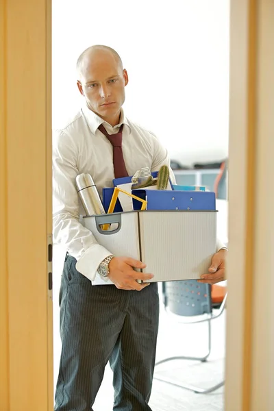 Sad businessman lost his job — Stock Photo, Image