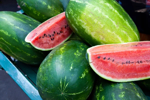 Fresh ripe watermelons — Stock Photo, Image