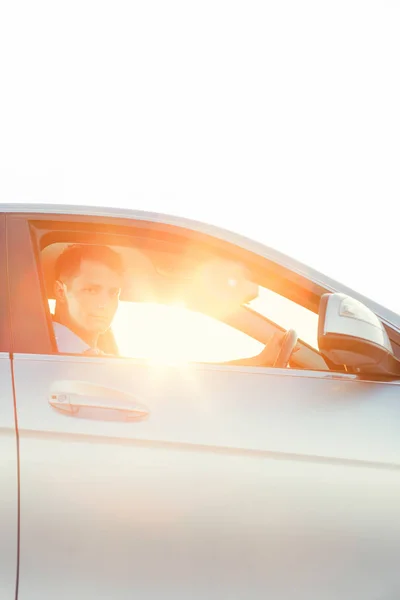 Homem carro de condução — Fotografia de Stock