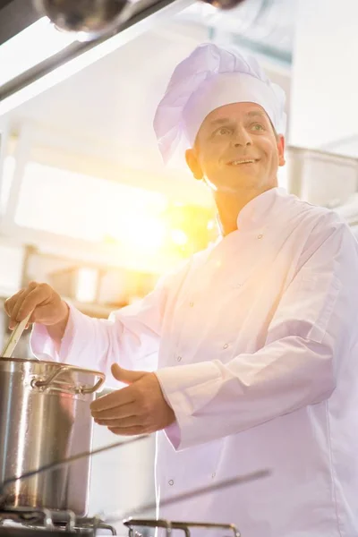 Senior Chef Koken Keuken — Stockfoto