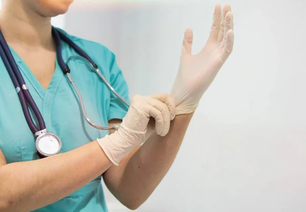 Professionisti Medici Con Pazienti Ospedale — Foto Stock