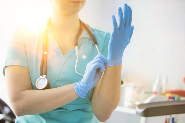 Медицинские Работники Пациентами Больнице — стоковое фото