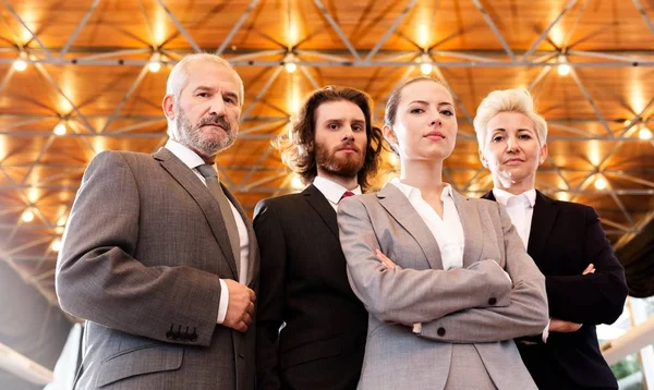 Confident Business Professionals Standing Together — Stock Photo, Image