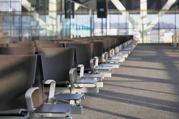 Foto Porta Embarque Vazia Aeroporto — Fotografia de Stock