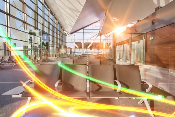 Photo Empty Boarding Gate Airport — Stock Photo, Image