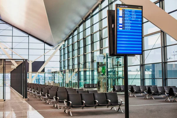 Monitor Visualizzazione Del Volo Aeroporto — Foto Stock