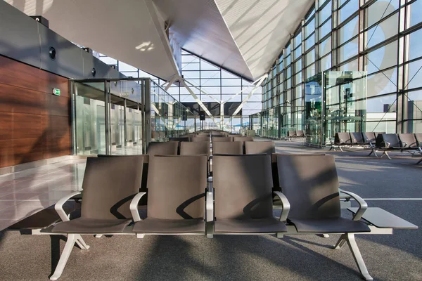 Foto Van Lege Gate Vliegveld — Stockfoto