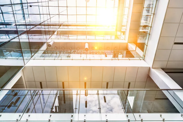 Foto Soffitto Vetro Moderno Edificio Scolastico — Foto Stock