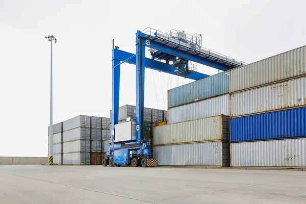 Shipping Containers Cargo Terminal — Stock Photo, Image