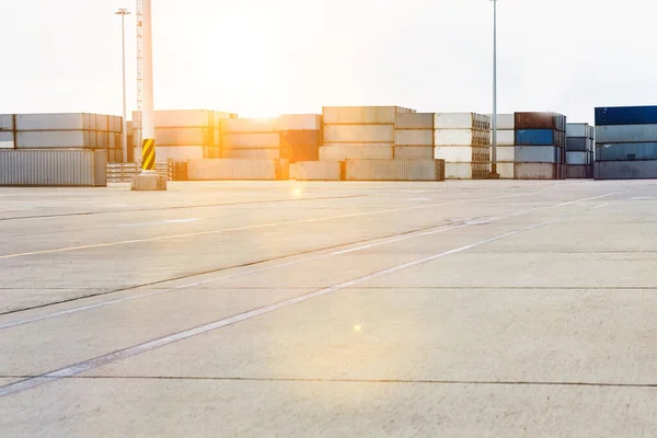 Shipping Containers Cargo Terminal — Stock Photo, Image