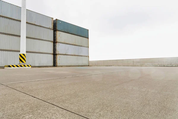 Shipping Containers Cargo Terminal — Stock Photo, Image