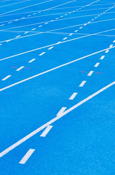 Foto Blå Stadion Spår — Stockfoto