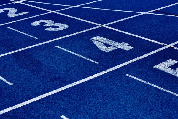 Foto Blå Stadion Spår — Stockfoto