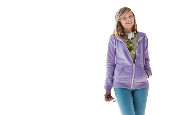Cutouts Smiling Young Teenage Girl — Stock Photo, Image