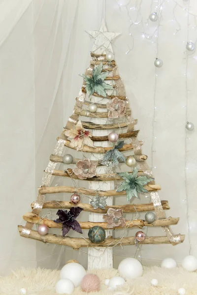 Árvore de pele criativa de Natal — Fotografia de Stock
