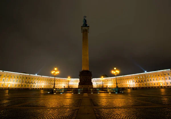 Beautiful Walks Night Petersburg Spas Blood Nevsky Prospekt Square Winter — Stock Photo, Image