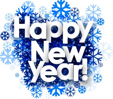 Kar taneleri ve metin ile kış banner