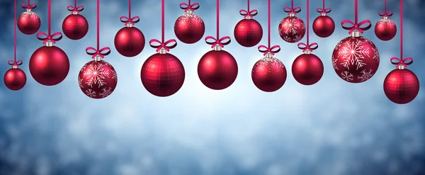 赤いクリスマスボール — ストックベクタ