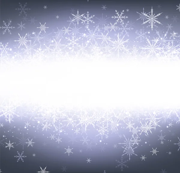 紫冬雪の結晶 — ストックベクタ