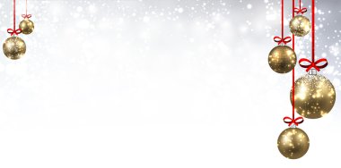 Noel topları ile yeni yıl arka plan.