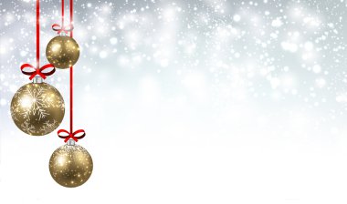 Noel topları ile yeni yıl arka plan.