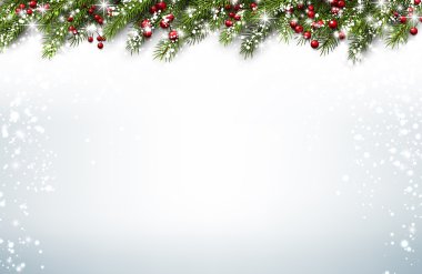 Christmas background with fir branches. clipart