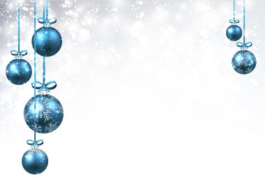 Noel topları ile yeni yıl arka plan.