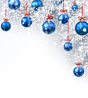 Noel topları ile yeni yıl arka plan.