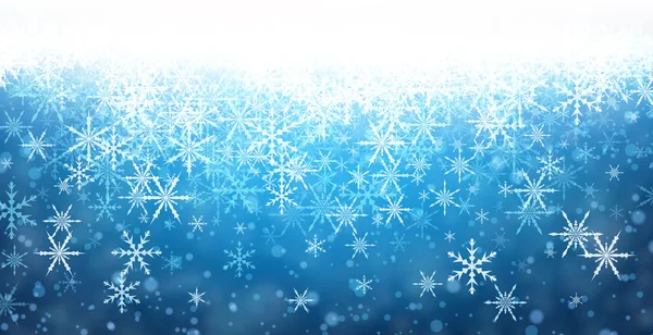 Winter Hintergrund mit Schneeflocken. — Stockvektor