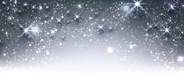 Bannière festive d'hiver bleue . — Image vectorielle