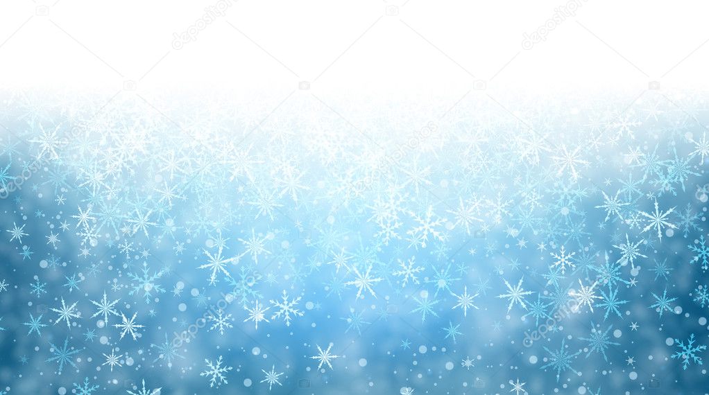 winter background with snowflakes. 