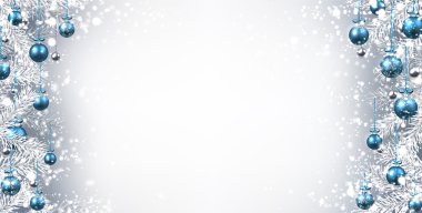 Noel topları ile yeni yıl arka plan.