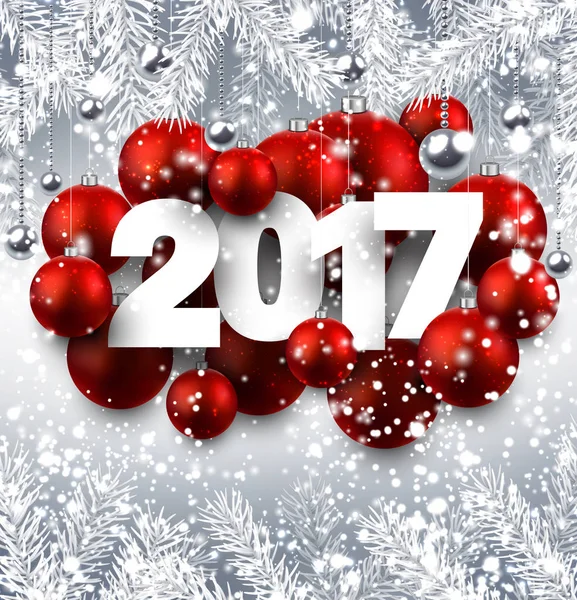 Hermosa textura de año nuevo 2017 — Vector de stock