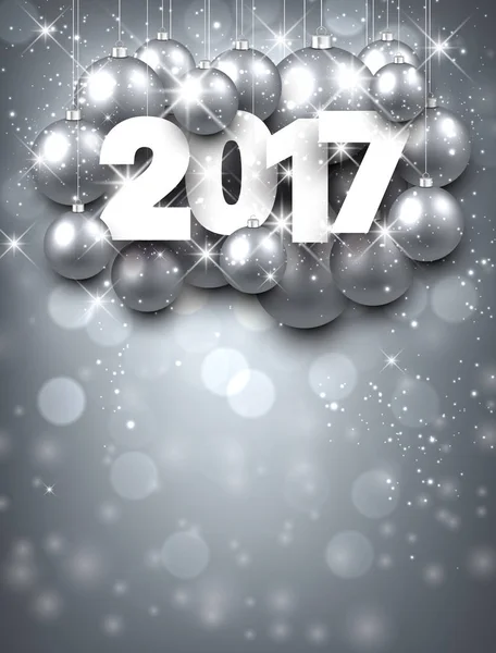 美丽的 2017年新年纹理 — 图库矢量图片