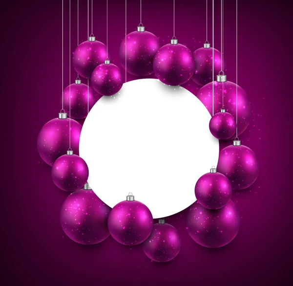 クリスマス ボール花輪のお祭りのテクスチャ — ストックベクタ