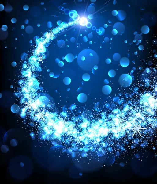 神奇的蓝色漩涡 — 图库矢量图片