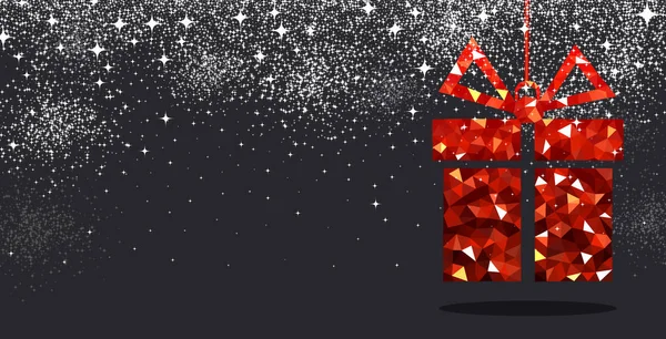 Conception de cadeau de Noël — Image vectorielle