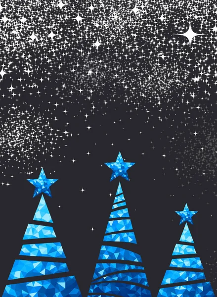 Árboles azules de Navidad — Archivo Imágenes Vectoriales