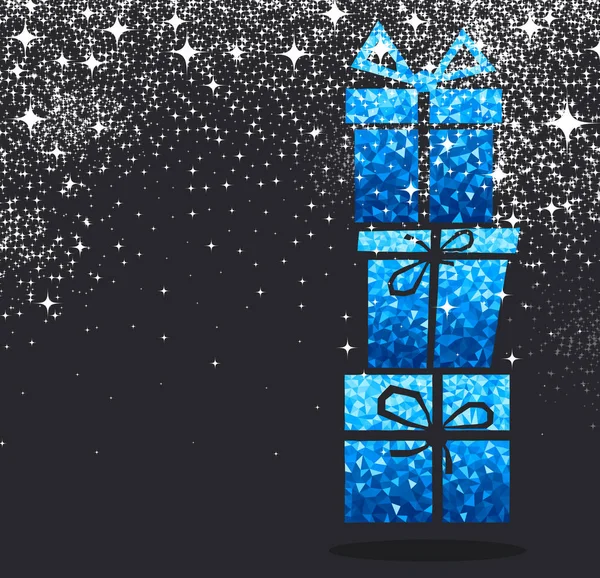 Conception de cadeaux de Noël — Image vectorielle