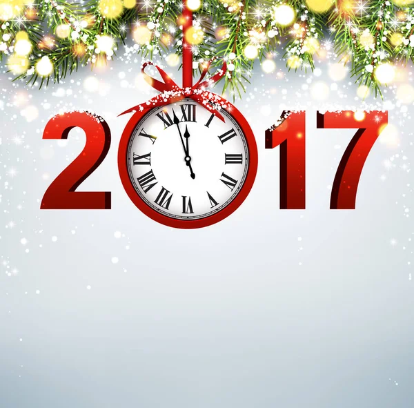 2017 yeni yılınız kutlu olsun — Stok Vektör
